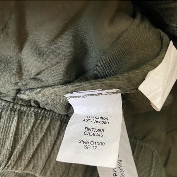 Madewell Women's Desert Olive Pull-On Shorts Green Cotton Blend - Picture 6 of 6